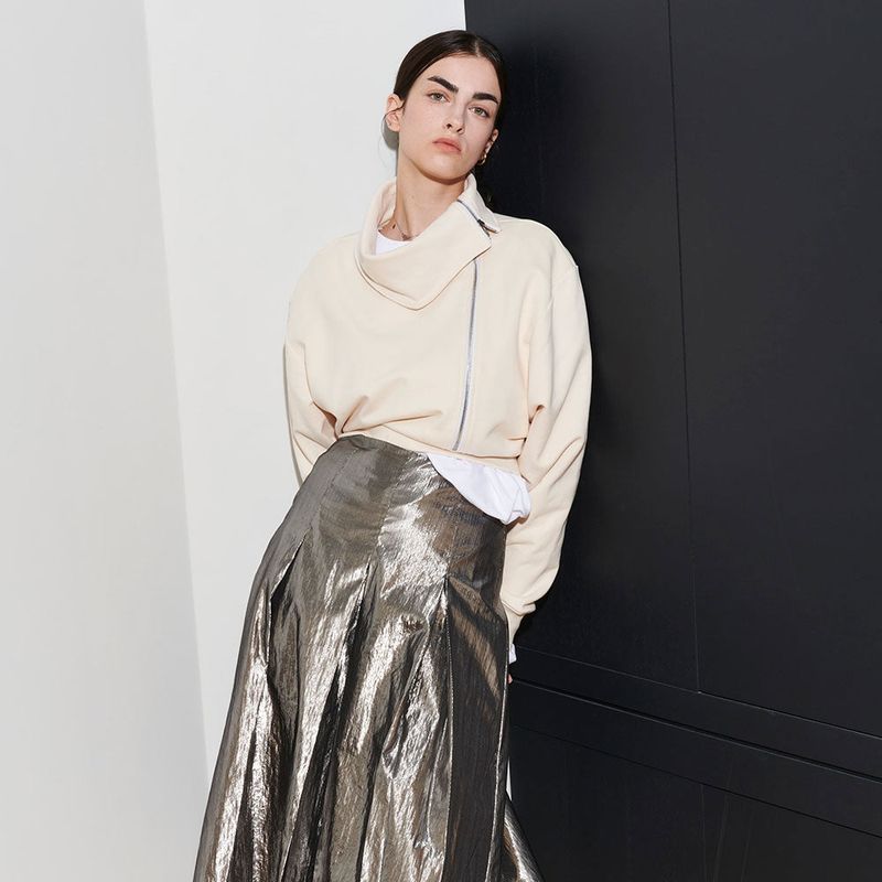 SYDNEY COWL NECK SWEATSHIRT, IVORY