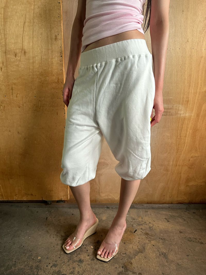balloon sweat capri pants