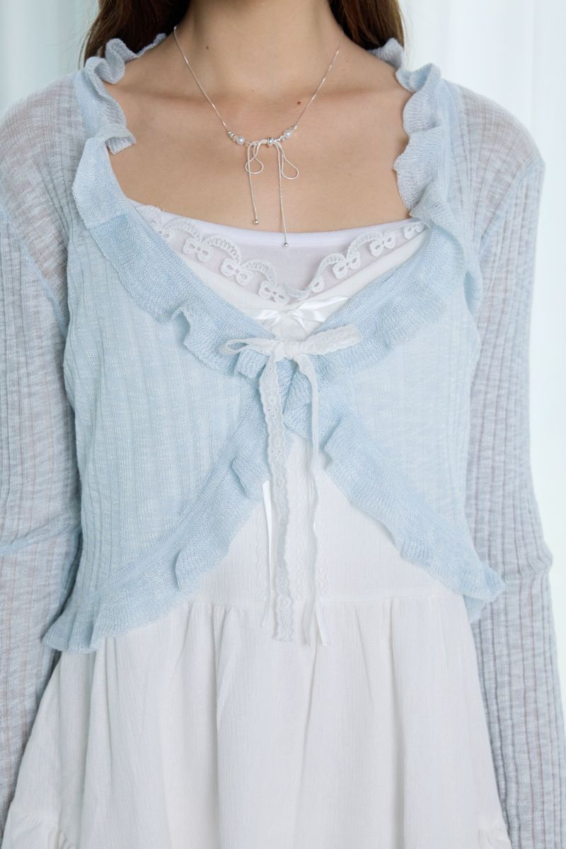 PINK PINEAPPLE（ピンクパイナップル）の「PETITE FLUFF BOLERO（Tops）」