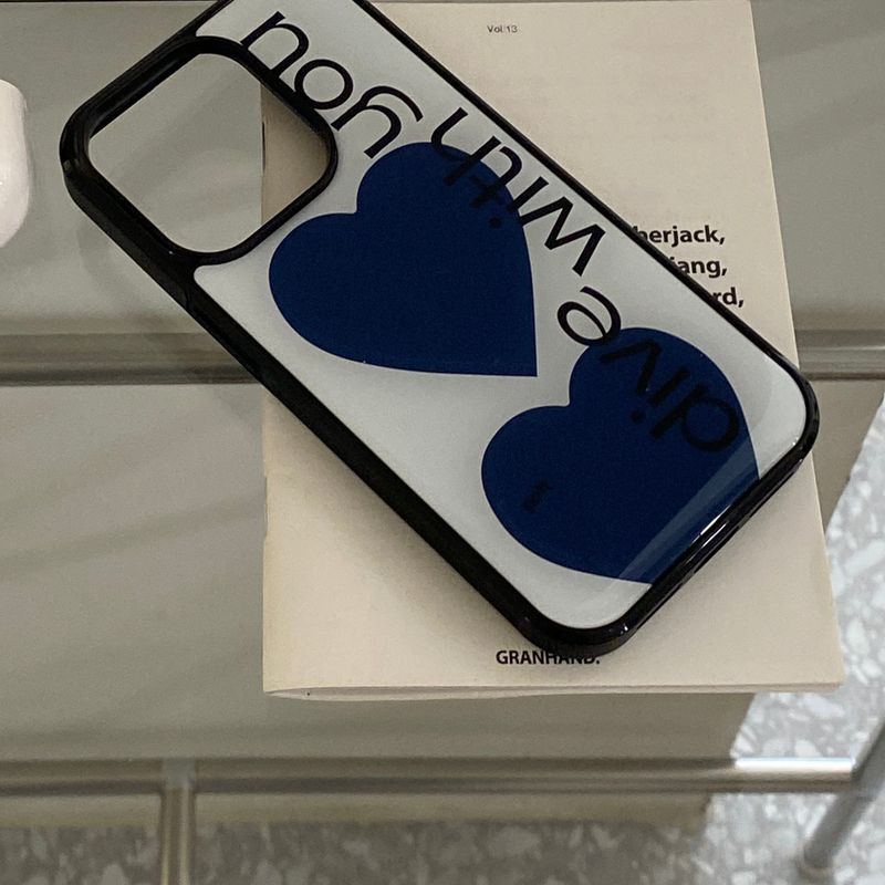 poft（ポフト）の「epoxy dive with you lettering case ivory（Smartphone Accessories）」