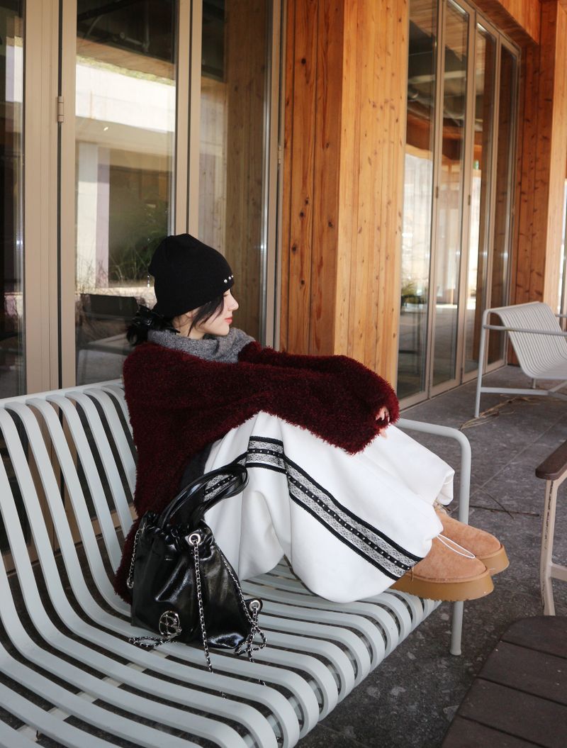UZYOUNG（ユズヨン）の「Ad-Wool Napping Lace Track Sweat Pants（Pants）」