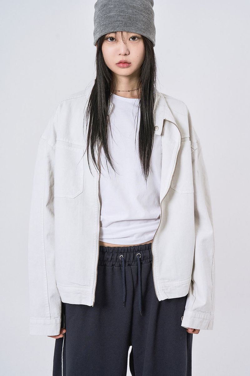 Raucohouse(ラウコハウス)の「Refined pigmented cotton biker jacket(Jackets/Outerwear)」