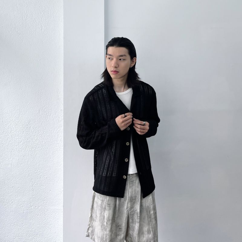 Dual-Pocket Sheer Shirt