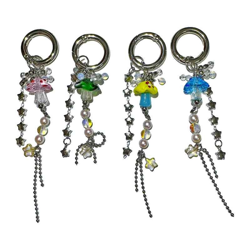 3amgang（スリーエイエムギャング）の「Mushroom flower keychain (4color)（Toys/Key Holders）」