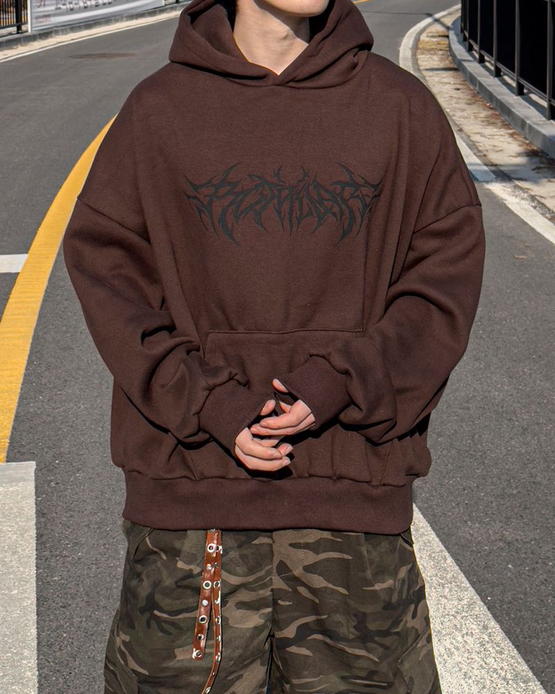 Cable Paint Over Hoodie