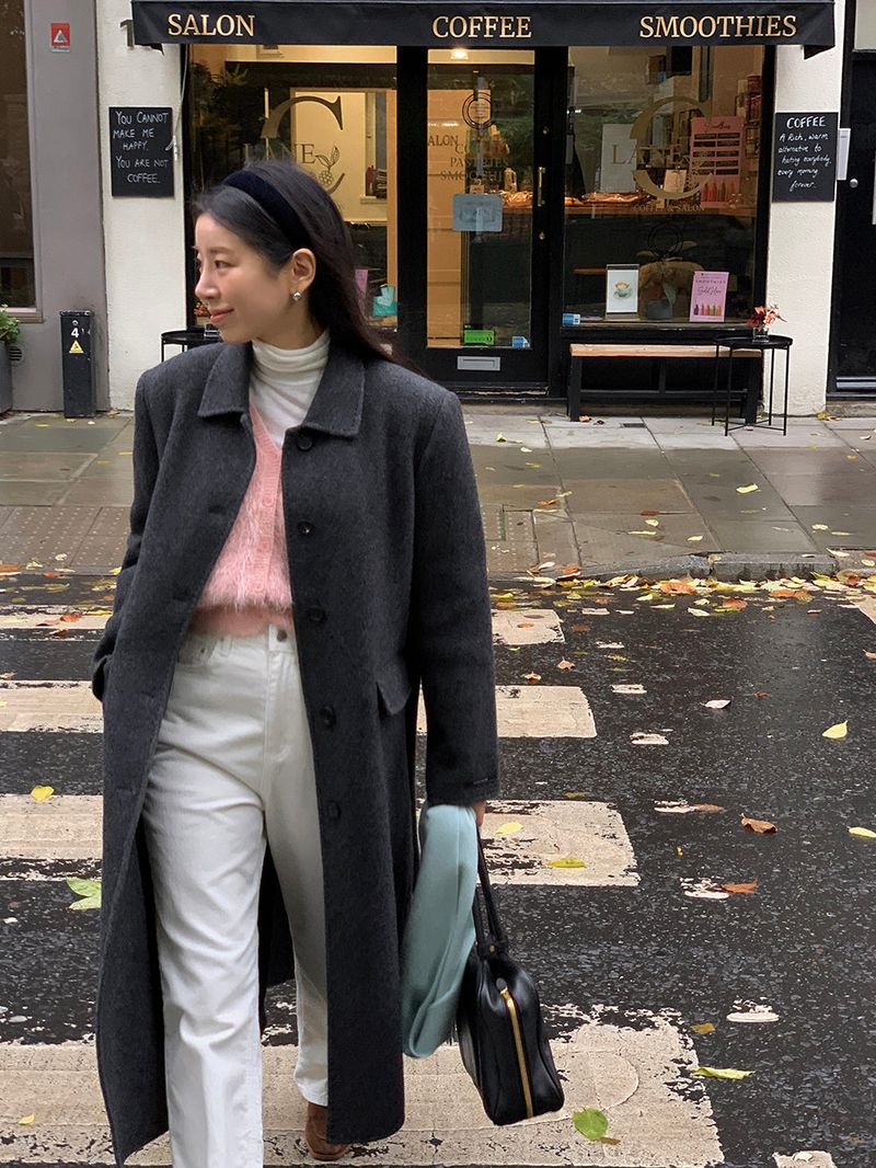 [MADE] Elton Stitch Wool Handmade Long Coat