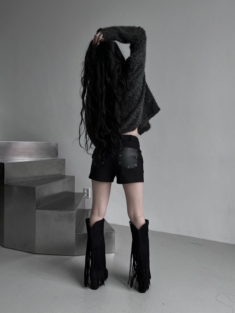 URBAN UNIQUE(アーバンユニーク)の「winter leather pocket short pants(Pants)」