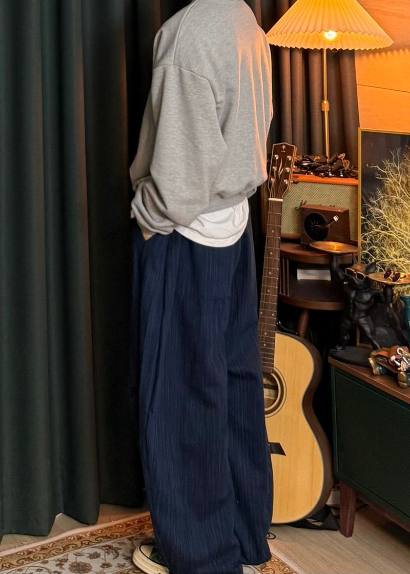 Denim Striped Balloon Pants 2COLOR