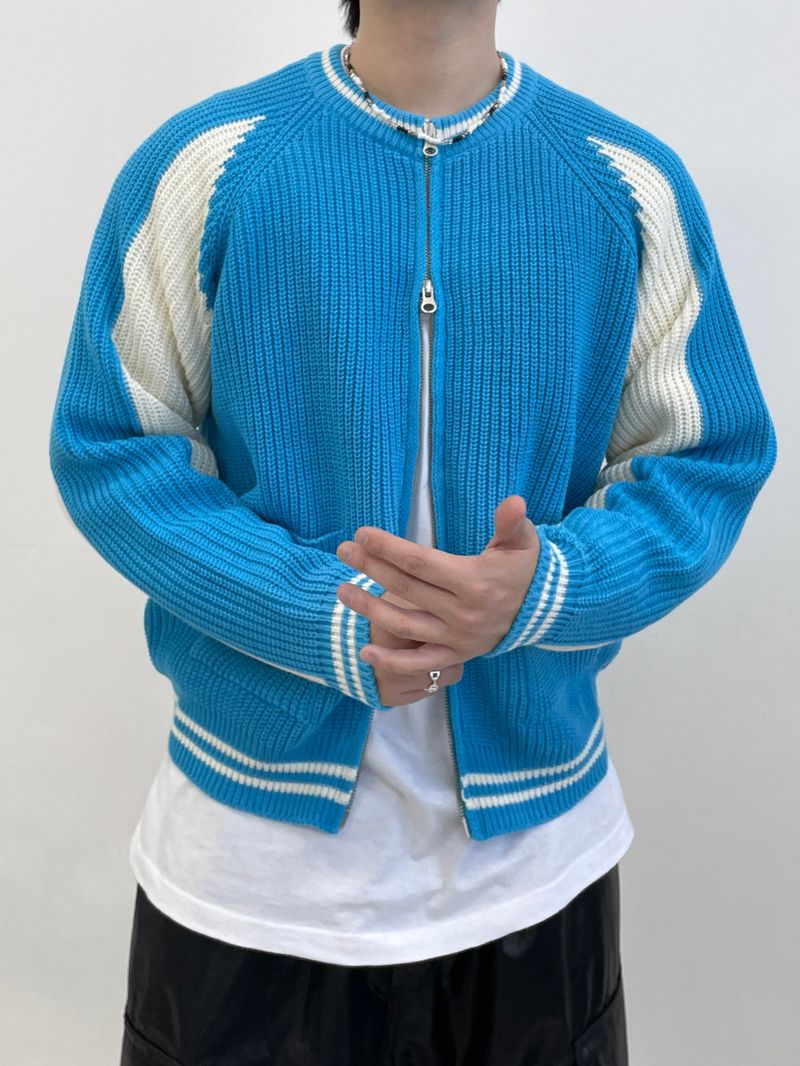 Nordi varsity knit zip-up 4C