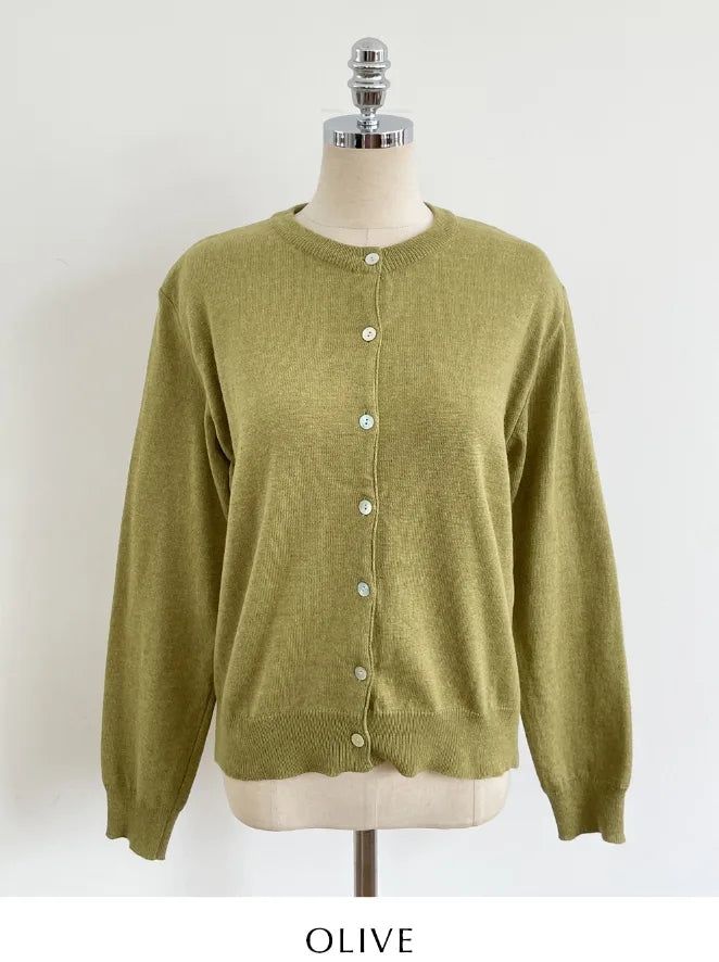 Moz Round Knit Cardigan