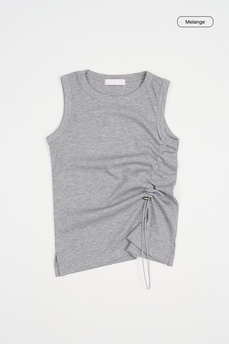Tori string shirring sleeveless