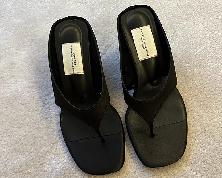 Secret: 7cm Square Wedge Sandals Flip-Flops