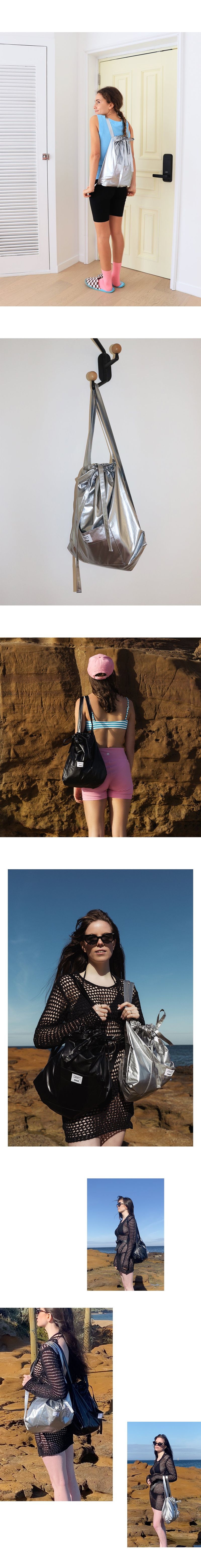 Enamel string bagpack (2color)