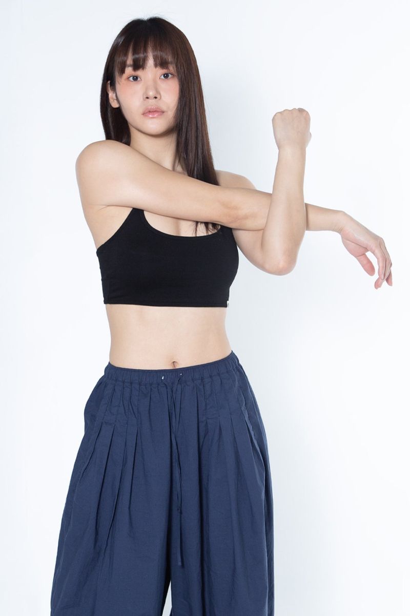 Back Tunnel Bra Top (Black)