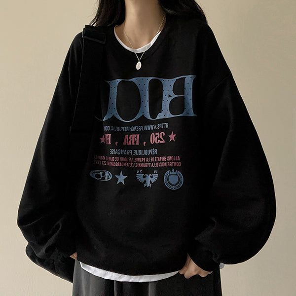hijjoo（ハイチュー）の「ドットレタリングスウェットシャツ（トップス）」