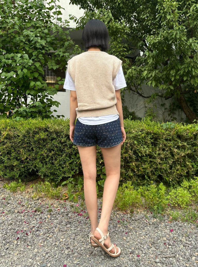 DARK BLUE DOT DENIM PANTS code 21100