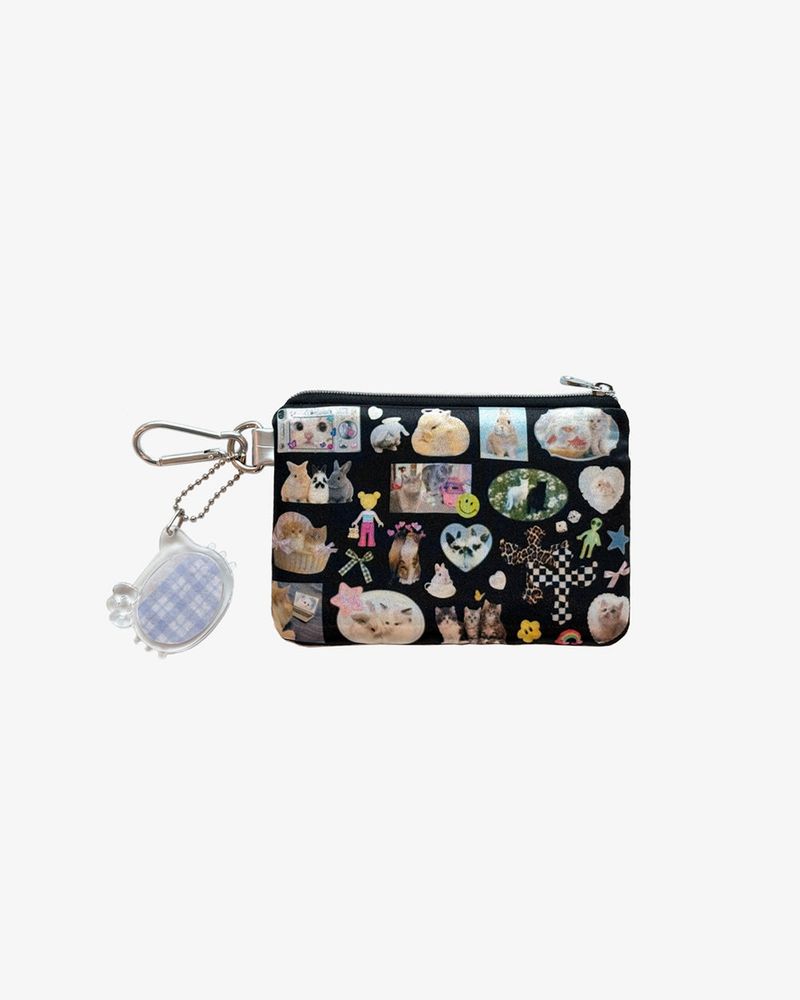 Collage Mini wallet Black