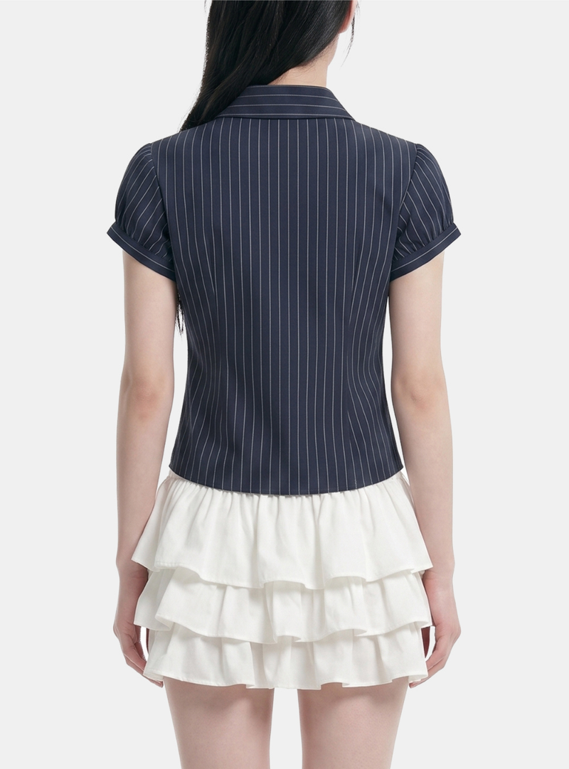 Della Pinstripe Shirt Blouse