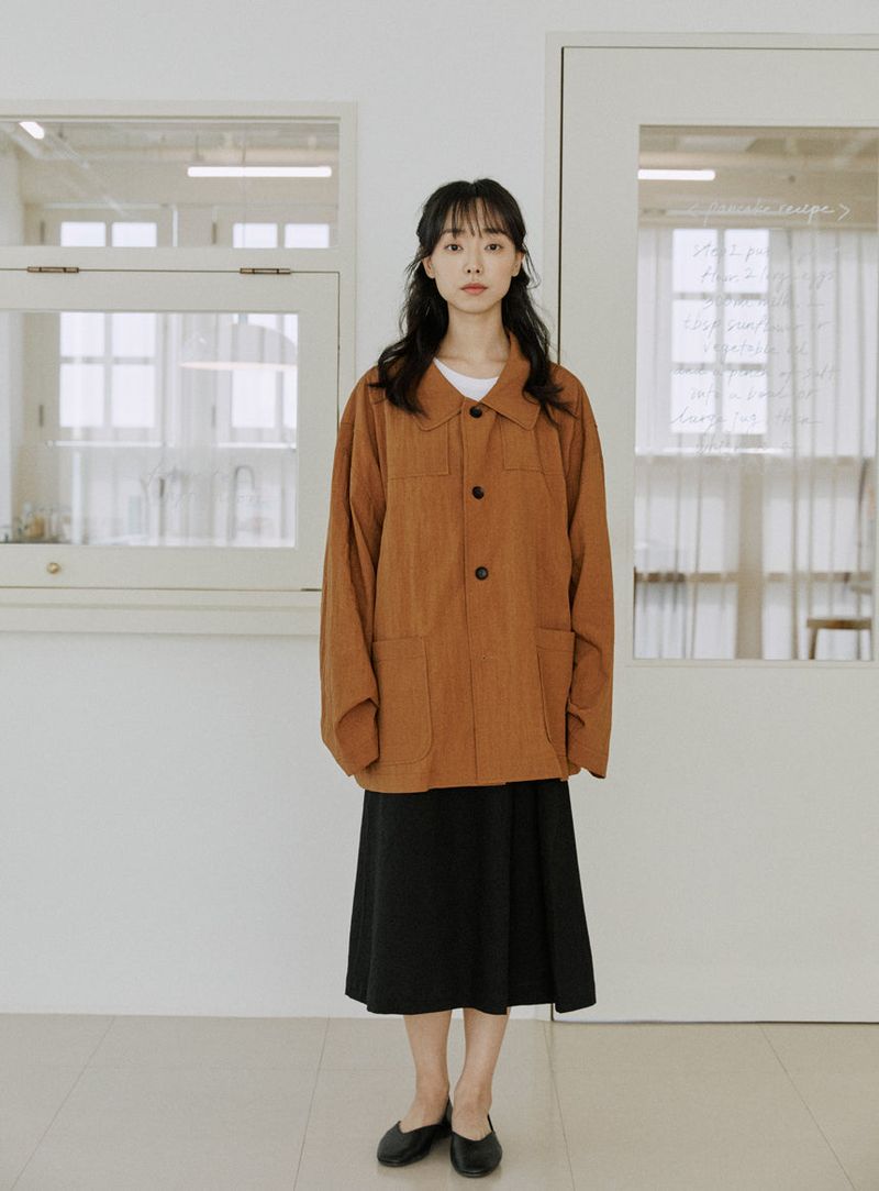 unisex duffle jacket pumkin