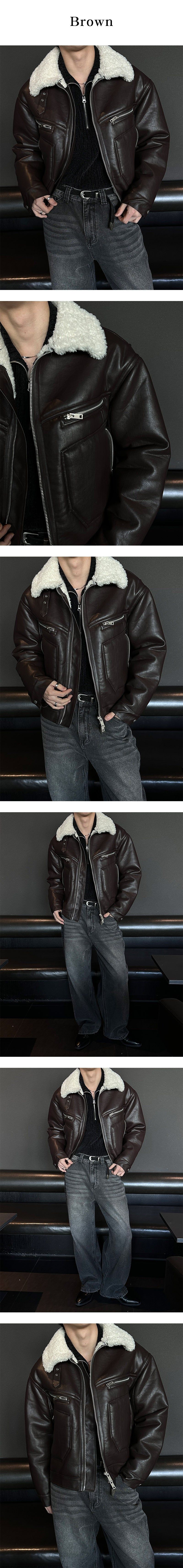  [F/W] Biker leather mustang(2color)