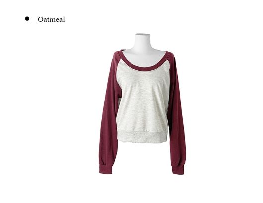 Tran Off-Shoulder Raglan Sweatshirt