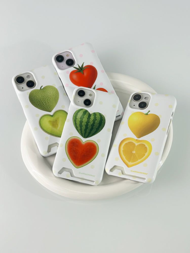 Heart Watermelon Card Hard Case