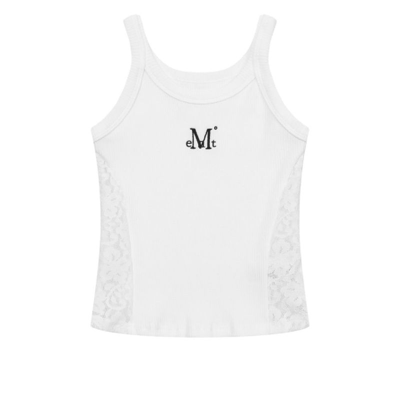 MUCENT（ムセント）の「LUCIA LACE PANEL SLIM SLEEVELESS (3COLOR)（Tops）」