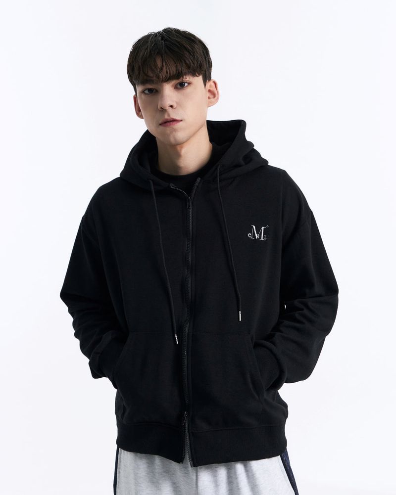 DENVER 2-WAY HOOD ZIP-UP MAN (Black, Gray)