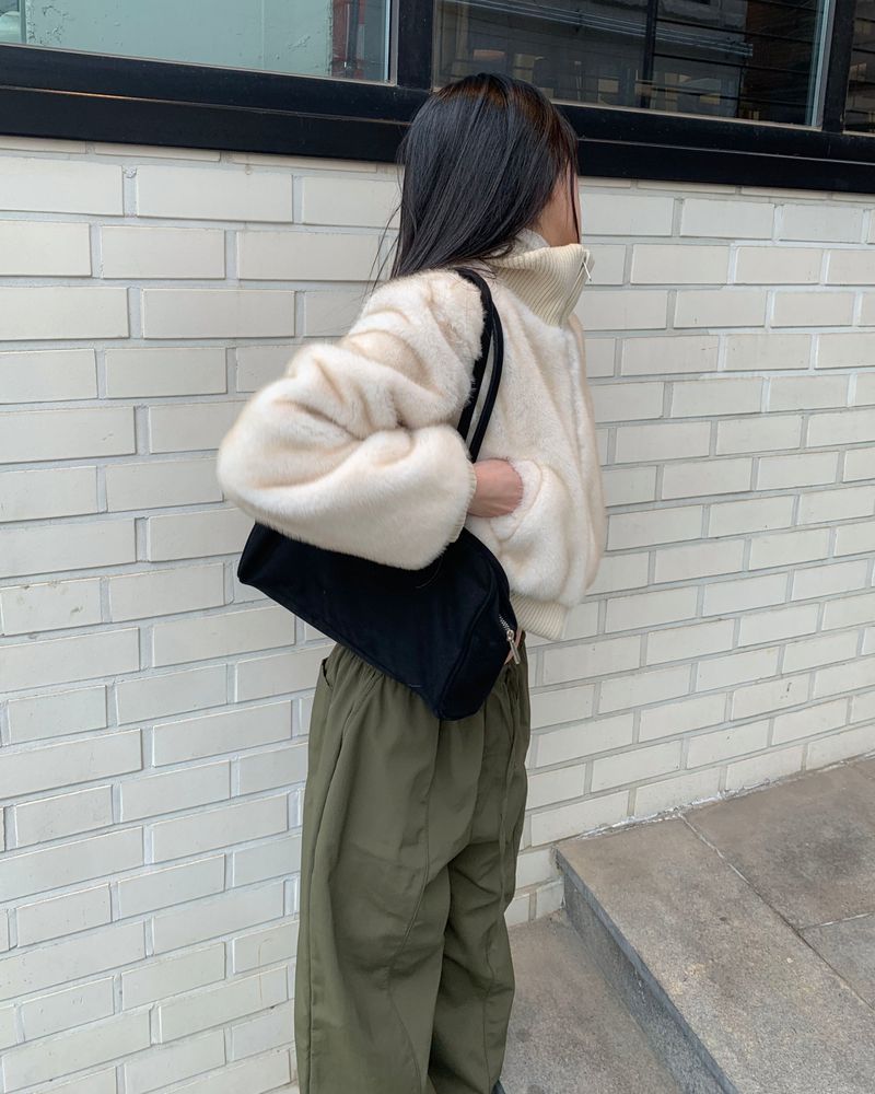 knit polar fur jumper