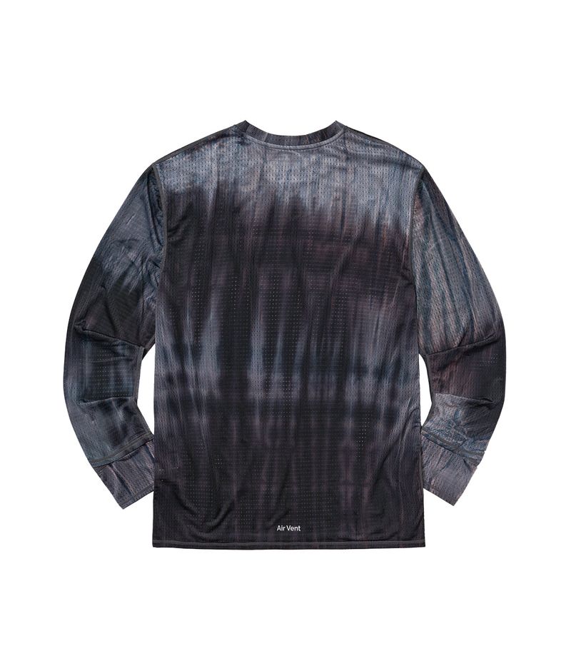 Air Vent Tie-Dye Racing Finger Watch-Hole Long Sleeve (Aurora)