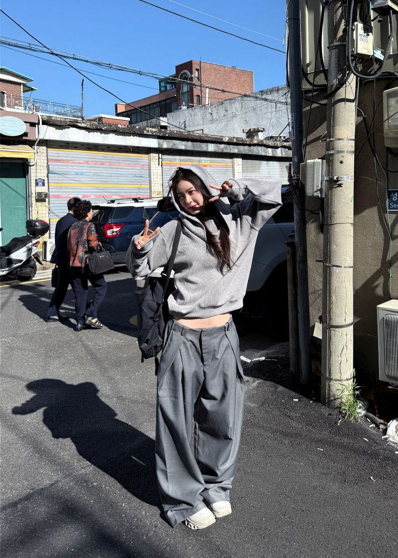 WOOHWA(ウファ)の「 ANGLE LINE WIDE SLACKS(Pants)」