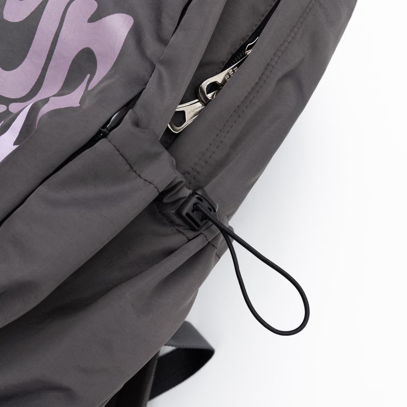 Printed Hidden Pocket Backpack (Gray)