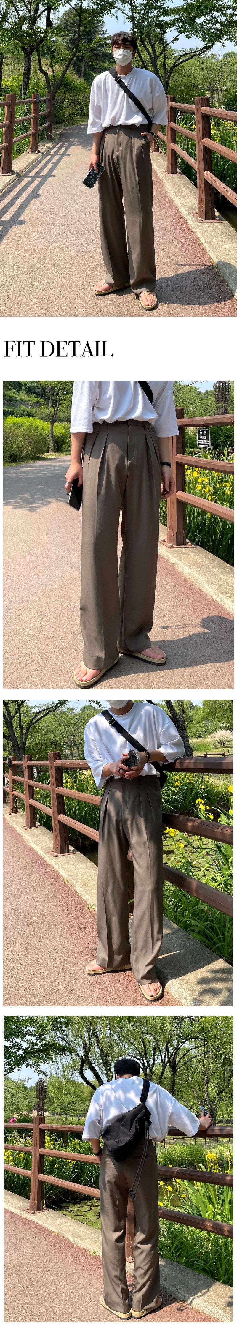  MINE MINMAL TWO TUCK WIDE SLACKS(3COLOR)