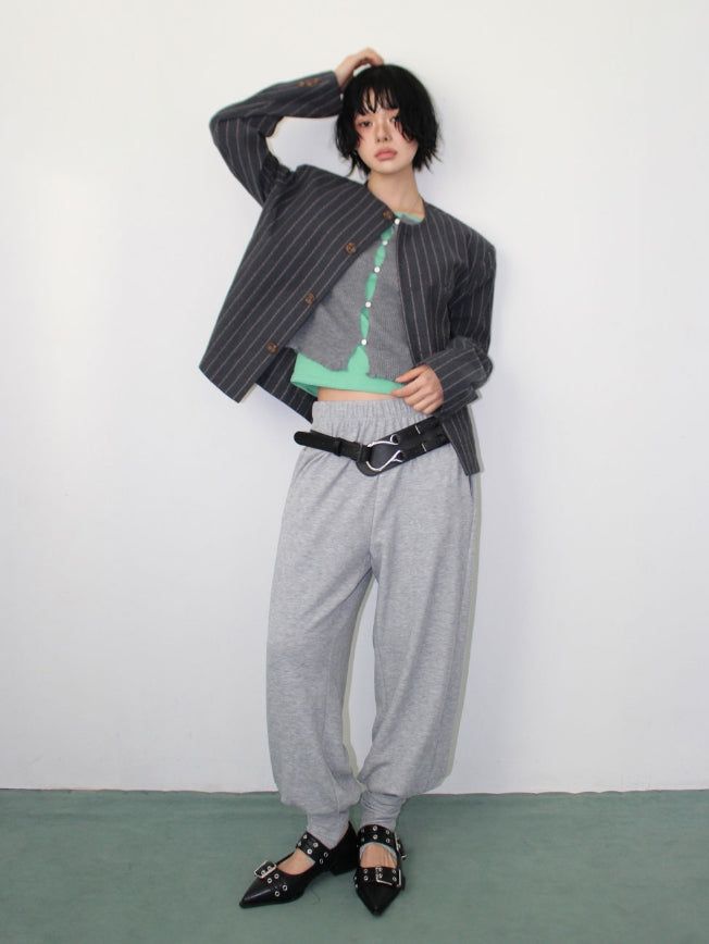 LINEN STRIPE JACKET