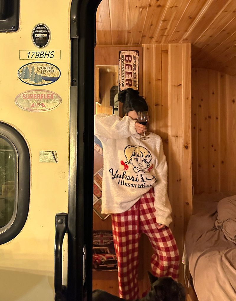 Delight-J（ディライトジェイ）の「Anvely Checkered Sleep Pajamas Set（Setup）」
