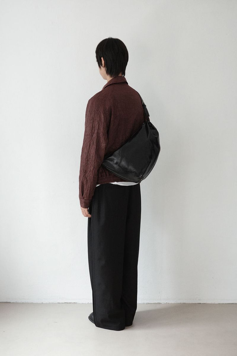 leather double strap bag