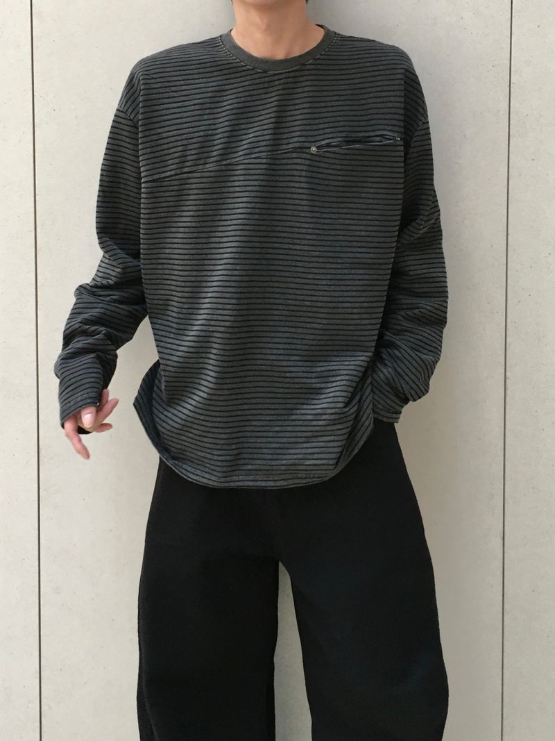 Zed Pigment Stripe Long Sleeve 3C