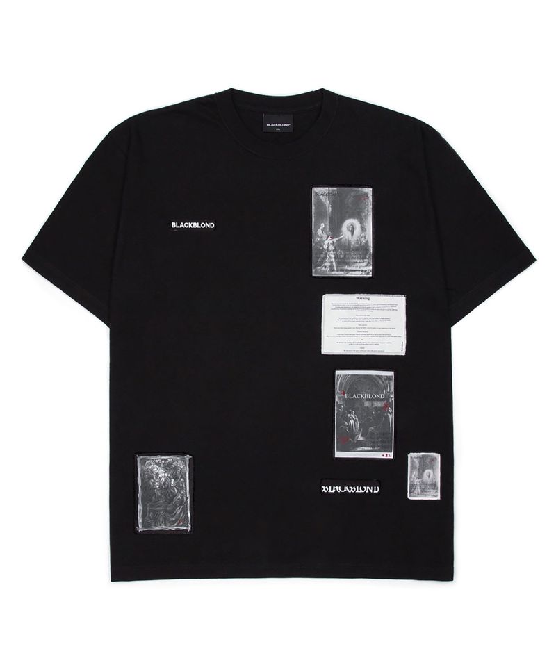 BLACKBLOND（ブラックブロンド）の「BBD Renaissance Patch T-Shirt (Black)（Tops）」