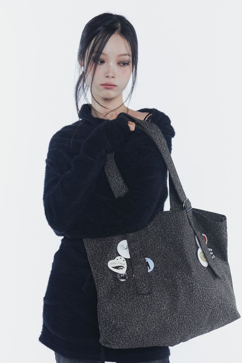 BELTED SHOULDER BAG leopard