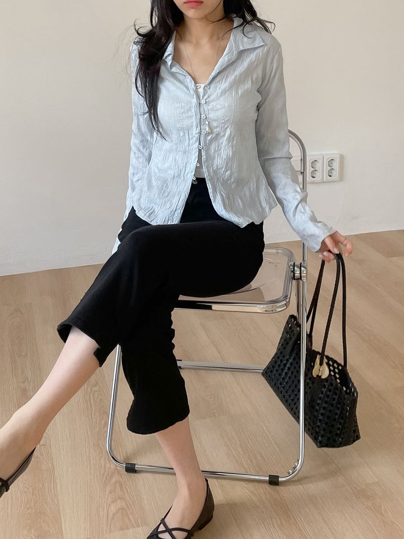 Slit Ankle Length Capri Pants