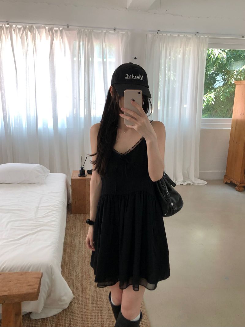 Sof Lace Mini Dress (2 colors)
