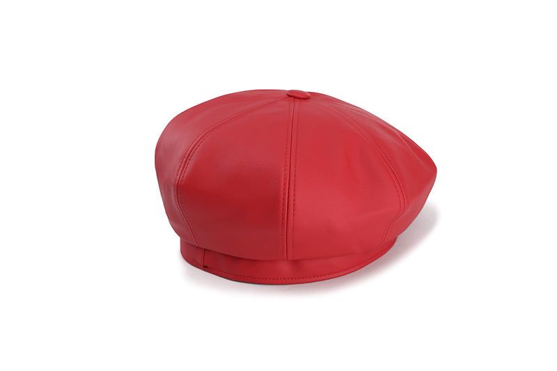 1 3 fake leather beret