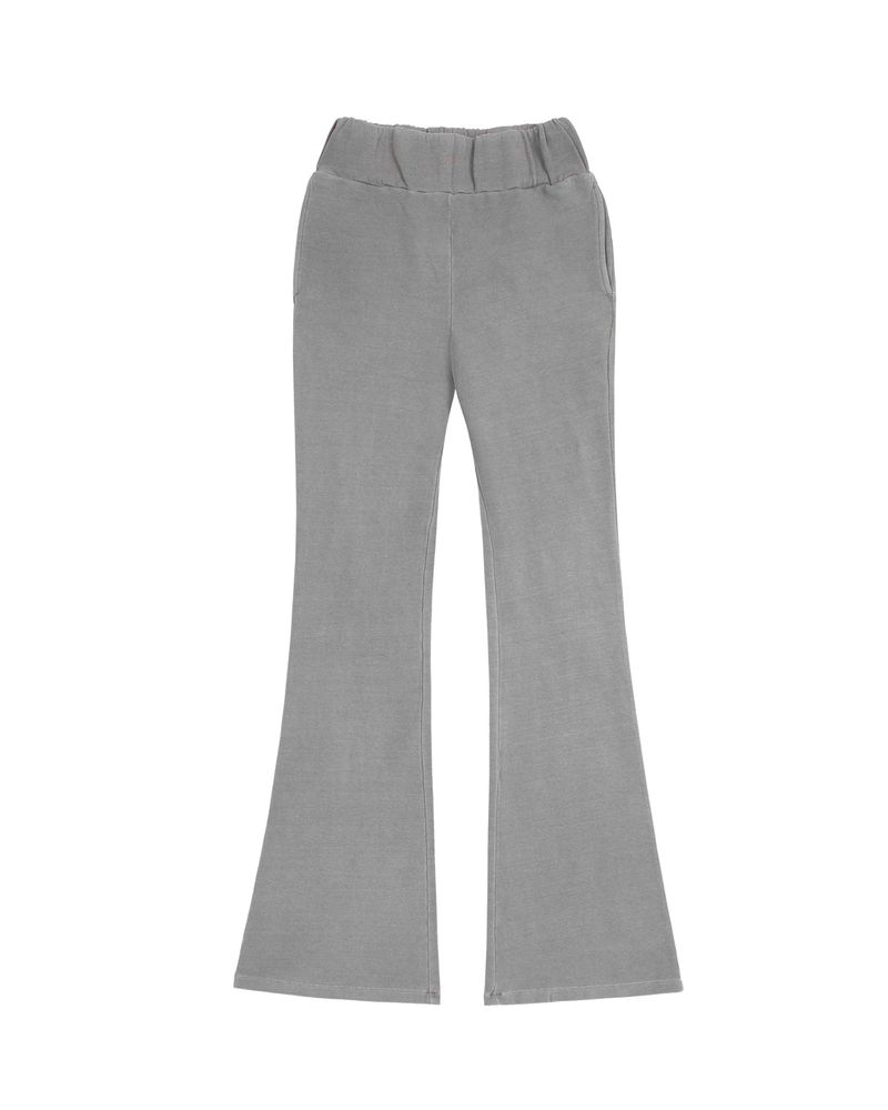 Patch Slim Lounge Pants _ Light Grey