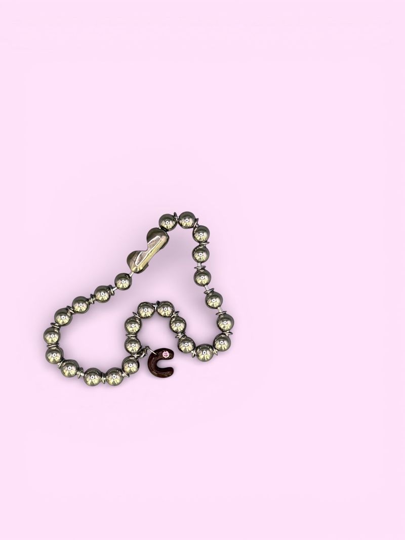 ENE（エン）の「"C"ダークピーチクラッシュカスタムネックレス*金属アレルギー対応（アクセサリー）」