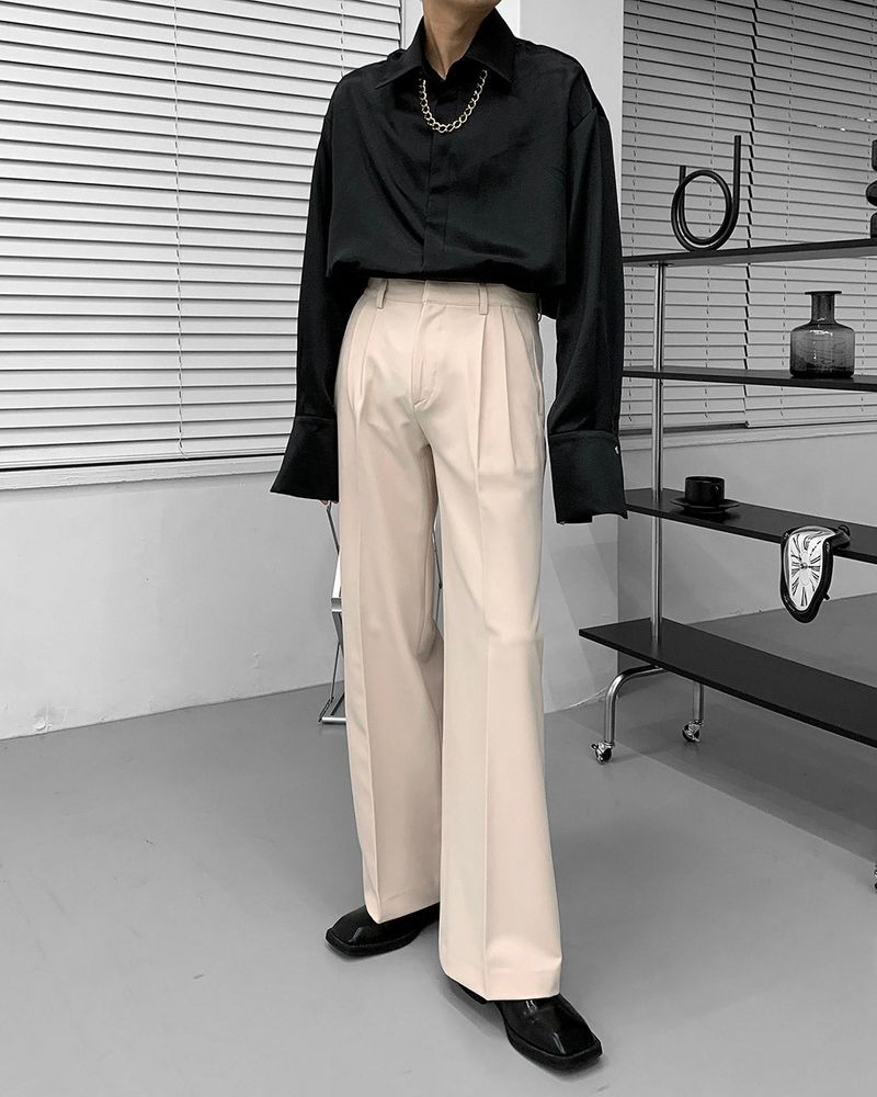90's Meredith Twotuck Wide Slacks (3 colors)