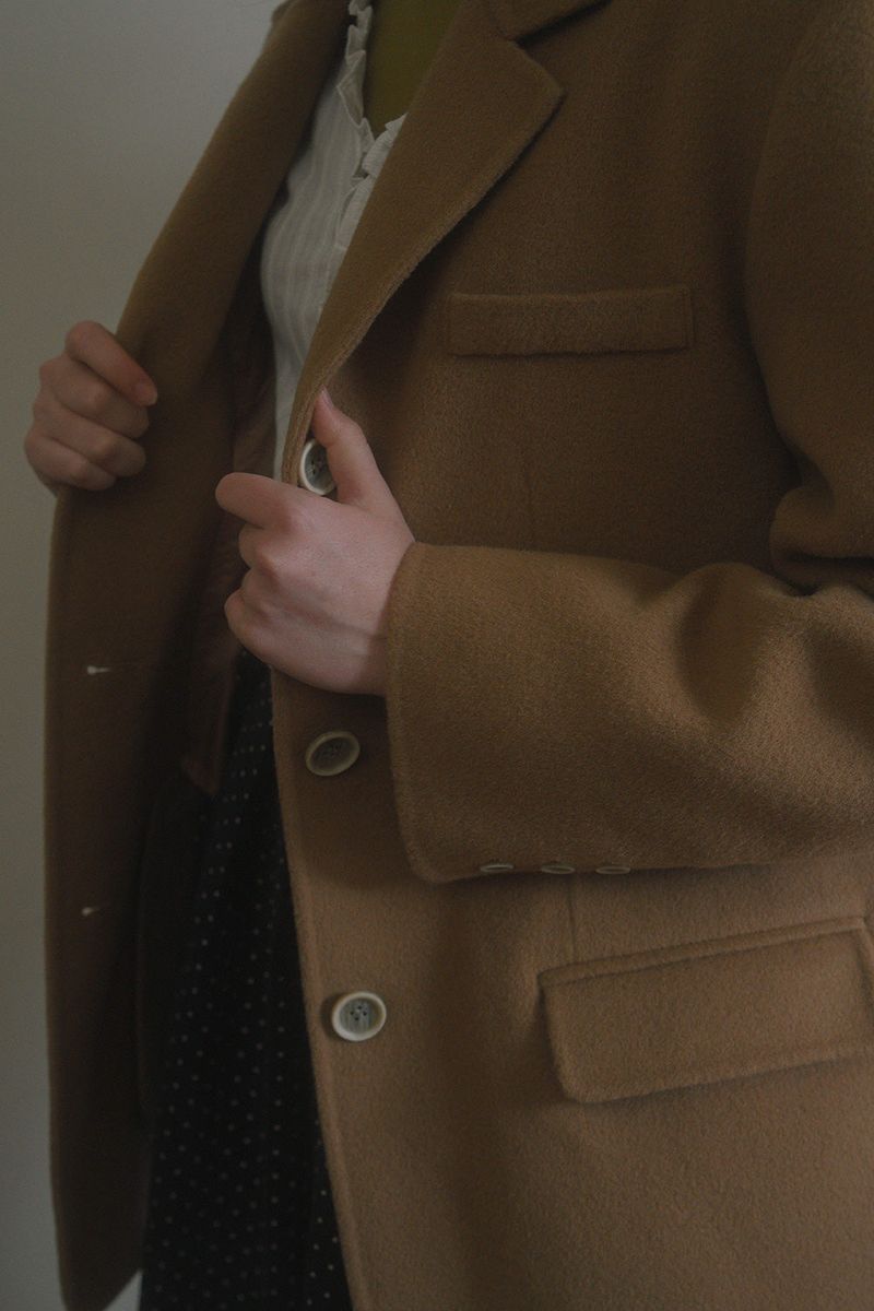 Daddy handmade half coat_camel
