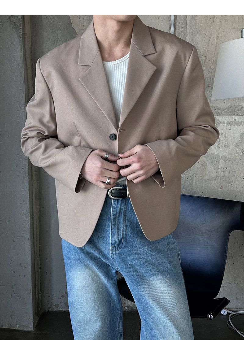 [S/S] Minimal crop blazer(2color)