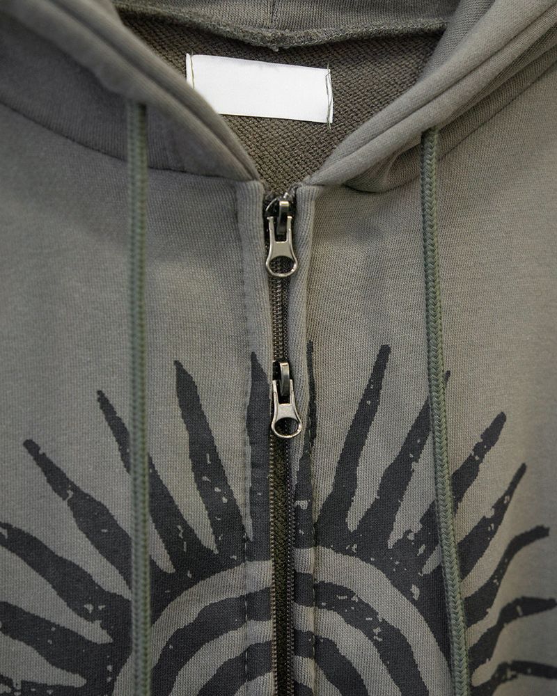 Sols Printed Hoodie Zip-up