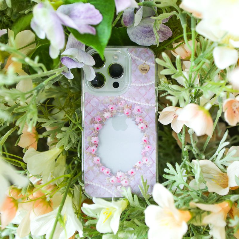【MADE】Rose frame Jelly hard Phone case