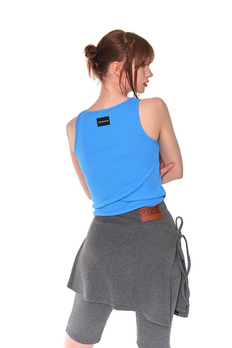 BIKER LAP SKIRT SHORTS (CHARCOAL)